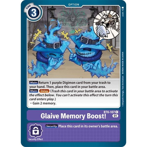 Image for Glaive Memory Boost! (BT6-107 C) (BT06) - Digimon Card Game