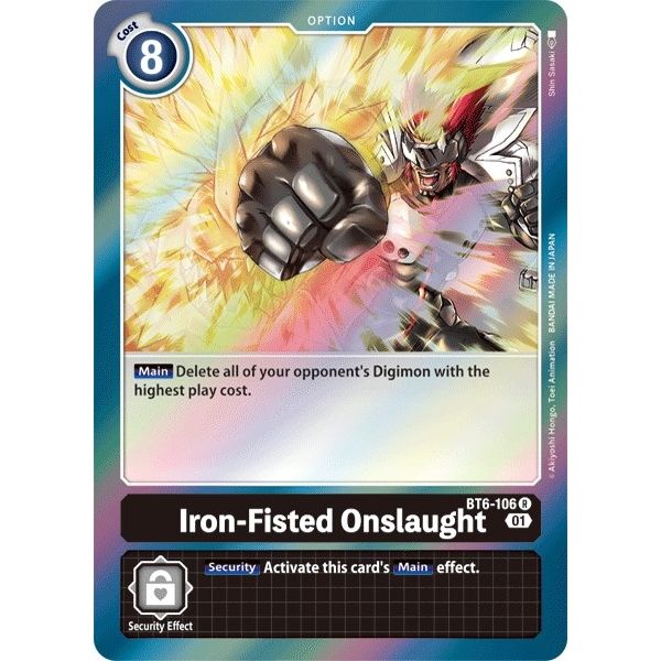 Image for Iron-Fisted Onslaught (BT6-106 R) (BT06) - Digimon Card Game