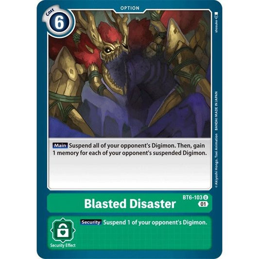Image for Blasted Disaster (BT6-103 U) (BT06) - Digimon Card Game