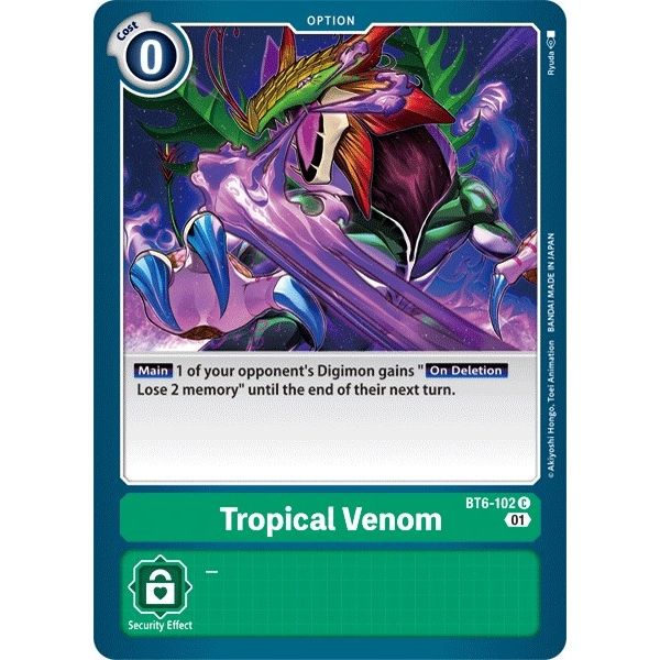 Image for Tropical Venom (BT6-102 C) (BT06) - Digimon Card Game