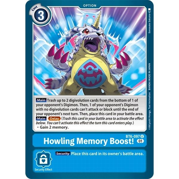 Image for Howling Memory Boost! (BT6-097 U) (BT06) - Digimon Card Game