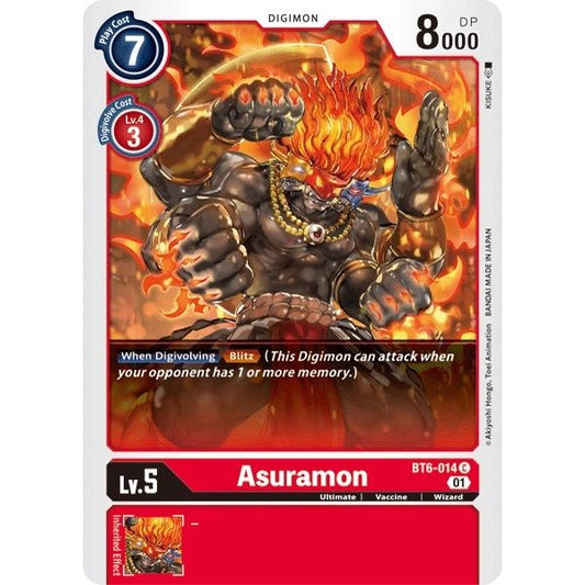 Image for Asuramon (BT6-014 C) (BT06) - Digimon Card Game
