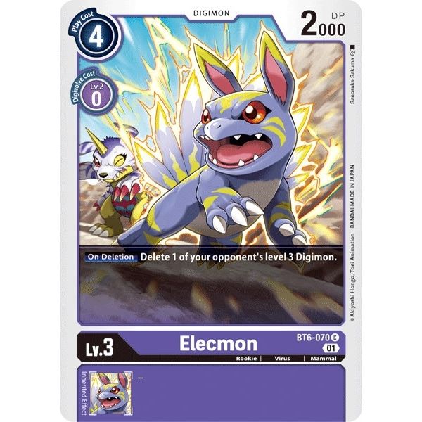 Image for Elecmon (BT6-070 C) (BT06) - Digimon Card Game