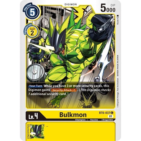 Image for Bulkmon (BT6-037 C) (BT06) - Digimon Card Game
