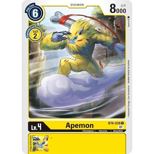 Image for Apemon (BT6-038 C) (BT06) - Digimon Card Game