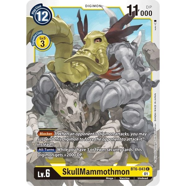Image for SkullMammothmon (BT6-043 C) (BT06) - Digimon Card Game