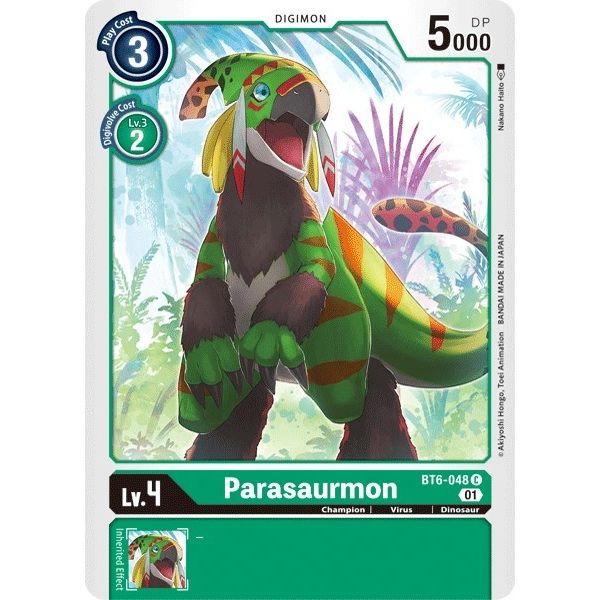 Image for Parasaurmon (BT6-048 C) (BT06) - Digimon Card Game