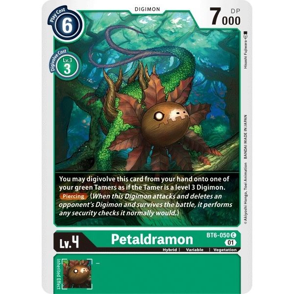 Image for Petaldramon (BT6-050 C) (BT06) - Digimon Card Game