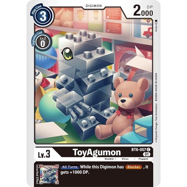 Image for ToyAgumon (BT6-057 C) (BT06) - Digimon Card Game