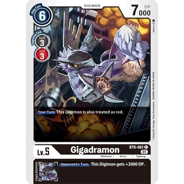 Image for Gigadramon (BT6-061 C) (BT06) - Digimon Card Game