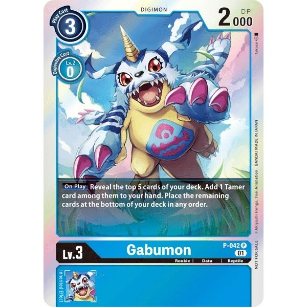 Image for Gabumon (P-042 P) (D-PR) - Digimon Card Game