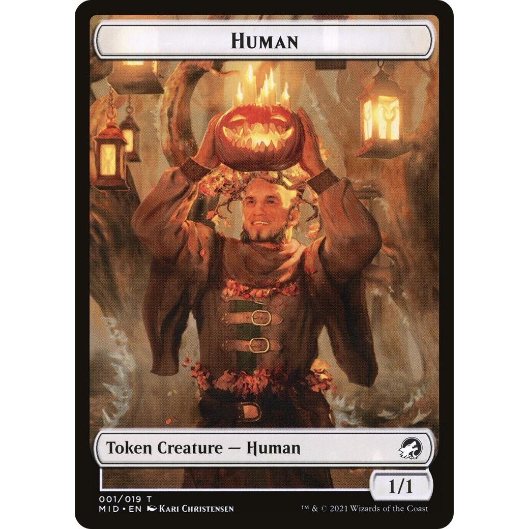 Image for Human // Insect Double-Sided Token (1 // 9) (MID) - Magic: The Gathering