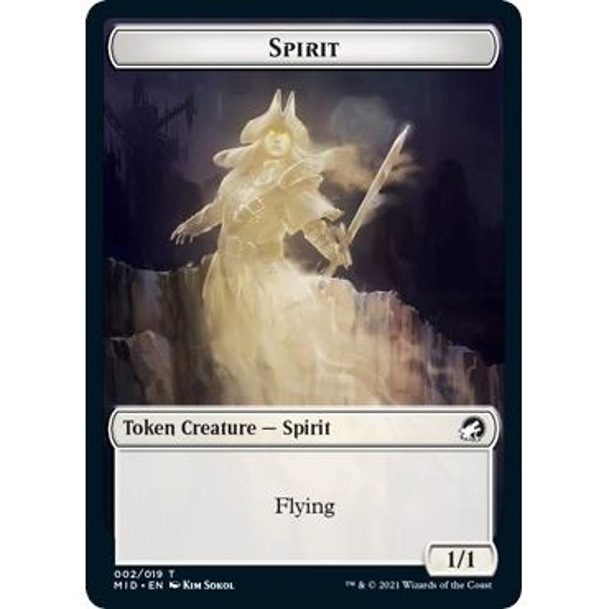 Image for Spirit // Spider Double-Sided Token (2 // 11) (MID) - Magic: The Gathering