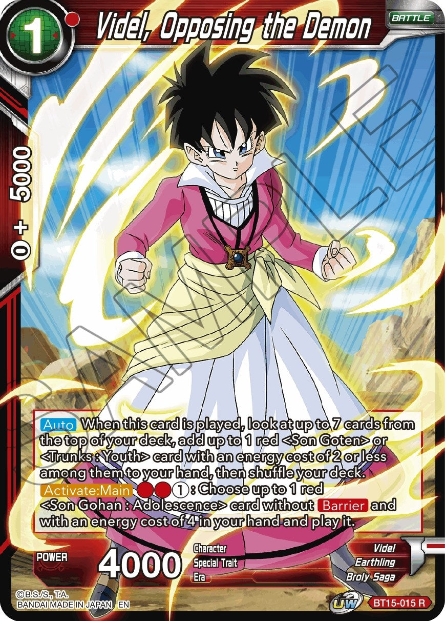 Image for Videl, Opposing the Demon (BT15-015) (DBS-B15) - Dragon Ball Super: Masters