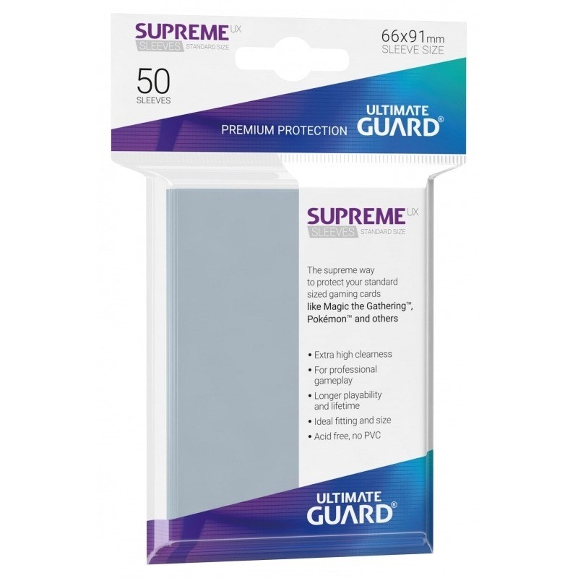 Image for Gloss Sleeve - Supreme UX Sleeves Clear (50-Pack) - Card Sleeves