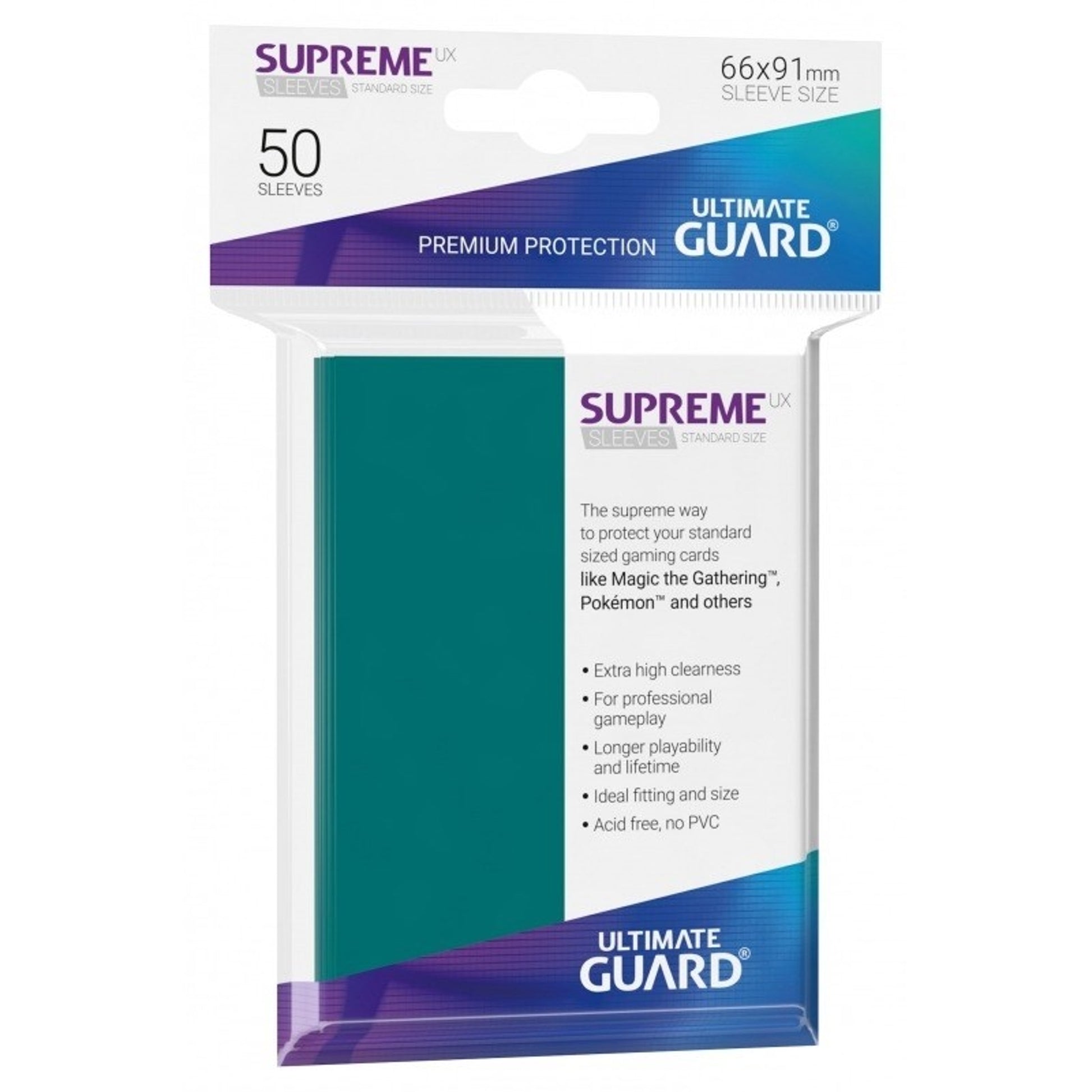 Image for Gloss Sleeve - Supreme UX Sleeves Petrol (50-Pack) - Card Sleeves