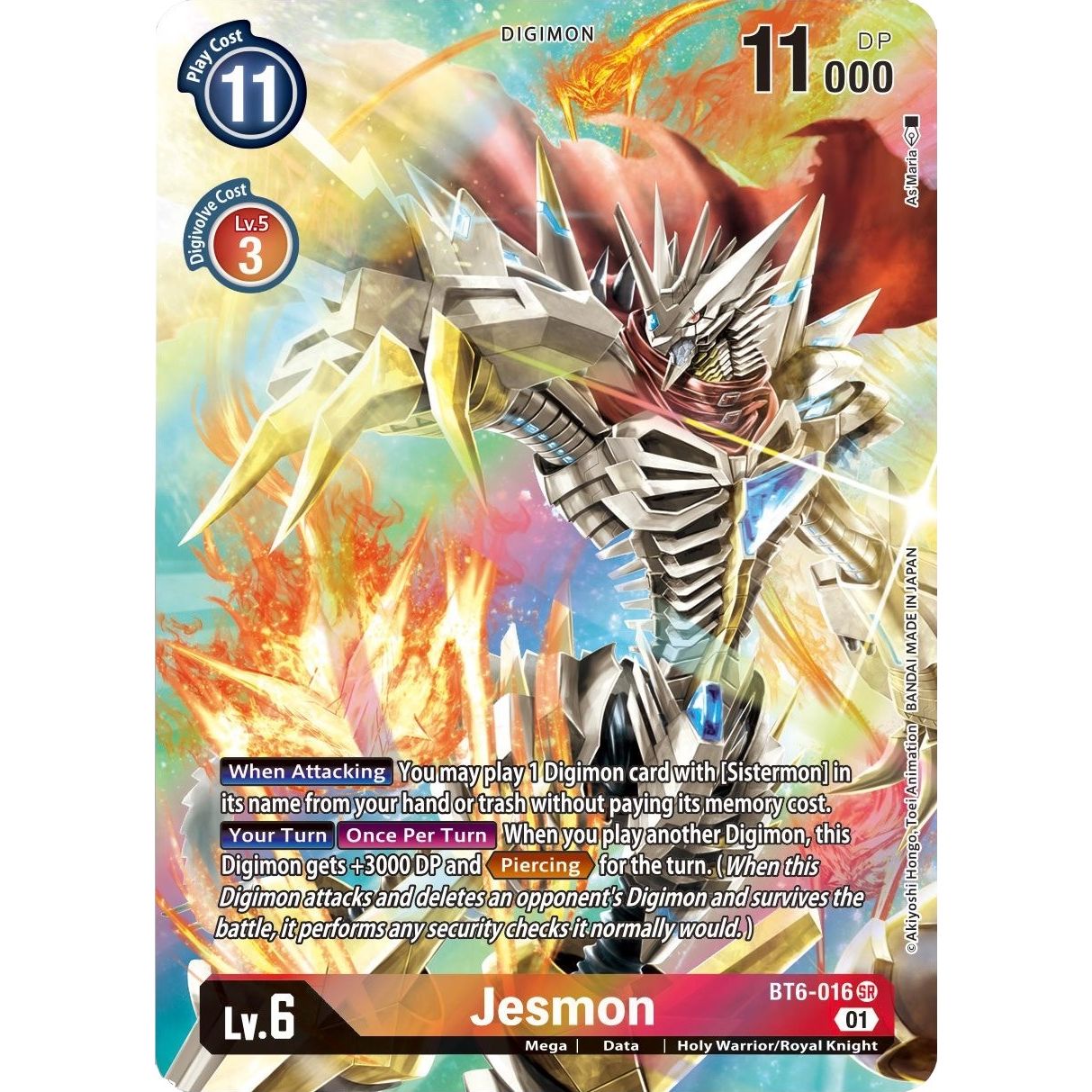 Image for Jesmon (Alternate Art) (BT6-016 SR) (BT06) - Digimon Card Game