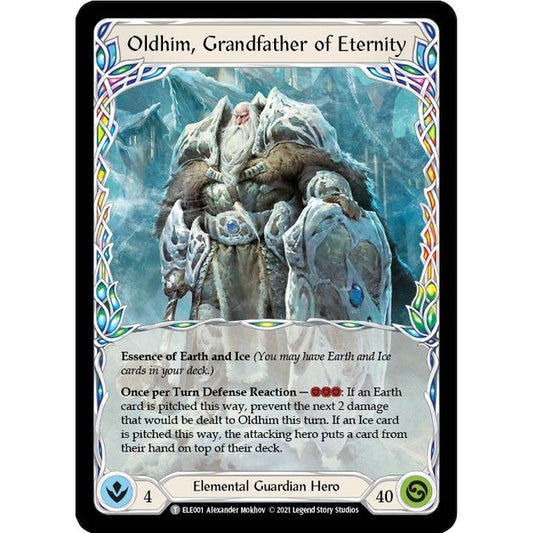 Image for Oldhim, Grandfather of Eternity // Shiver (ELE001 // ELE033) (ELE) - Flesh and Blood TCG