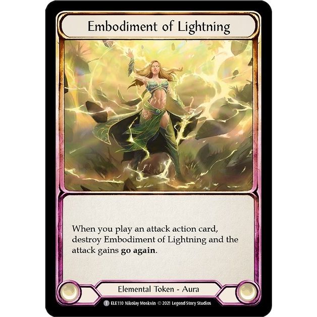 Image for Embodiment of Lightning // Titan's Fist (ELE110 // ELE202) (ELE) - Flesh and Blood TCG