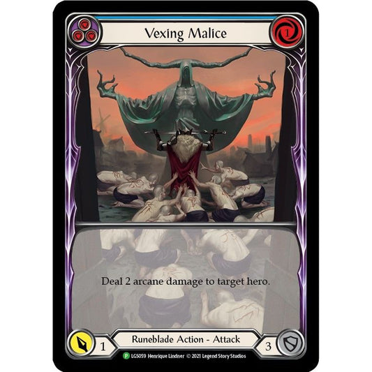 Image for Vexing Malice (Blue) (Extended Art) - LGS059 (LGS059) (PR) - Flesh and Blood TCG