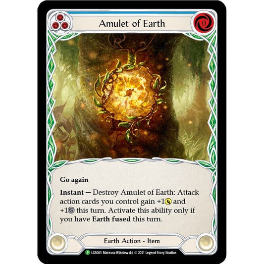 Image for Amulet of Earth - LGS063 (LGS063) (PR) - Flesh and Blood TCG