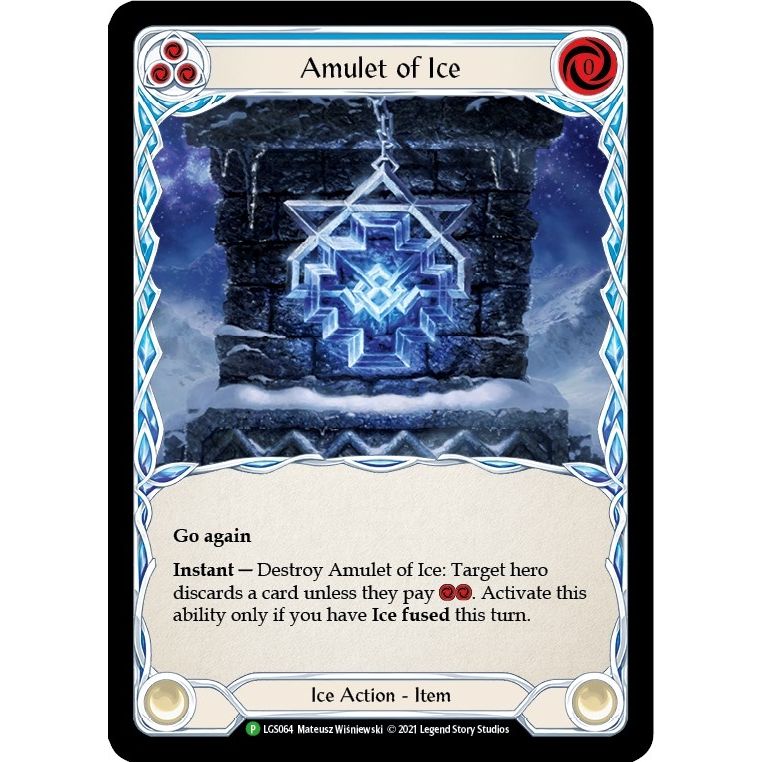 Image for Amulet of Ice - LGS064 (LGS064) (PR) - Flesh and Blood TCG