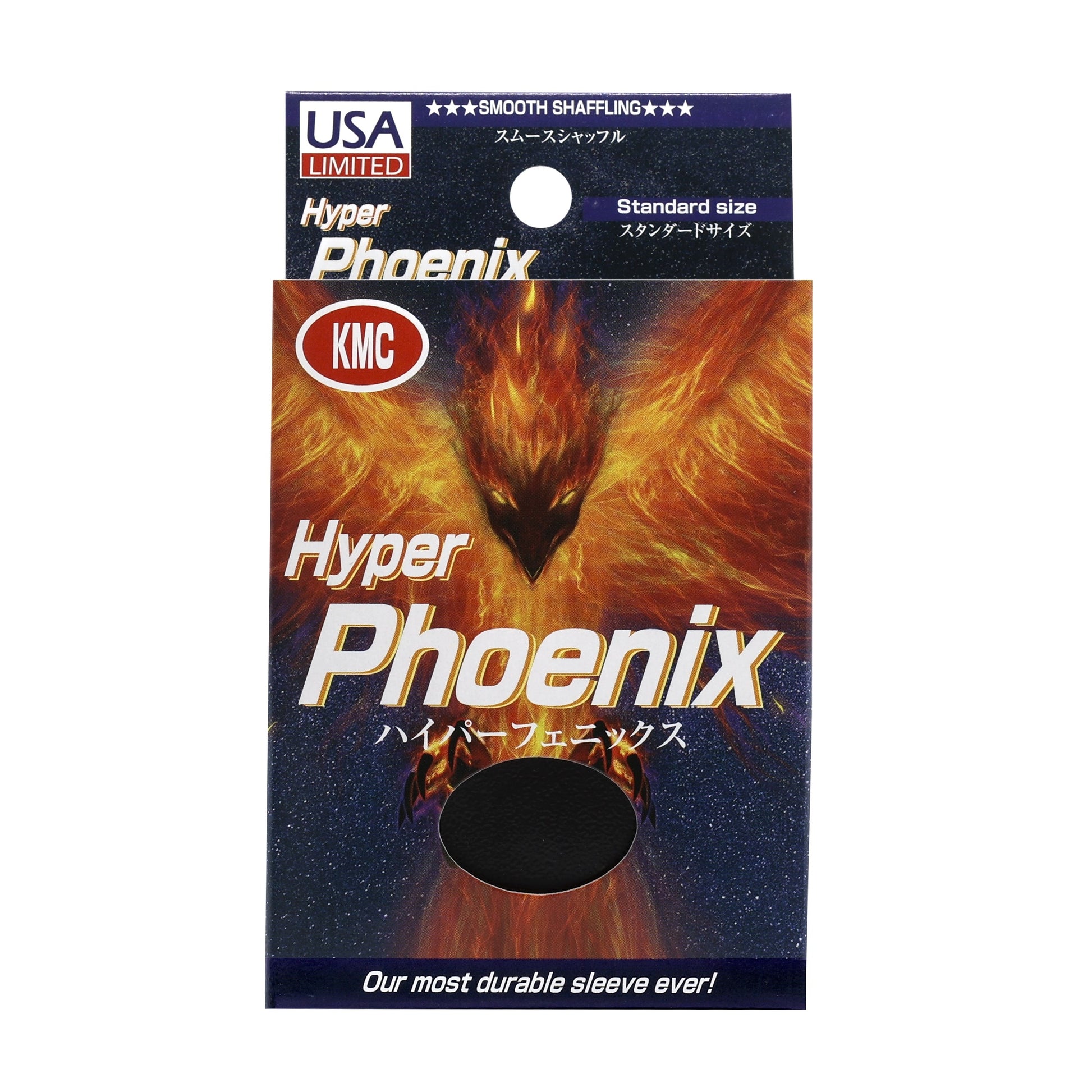 Image for KMC Card Barrier - Hyper Phoenix - Black (100-Pack) - Card Sleeves
