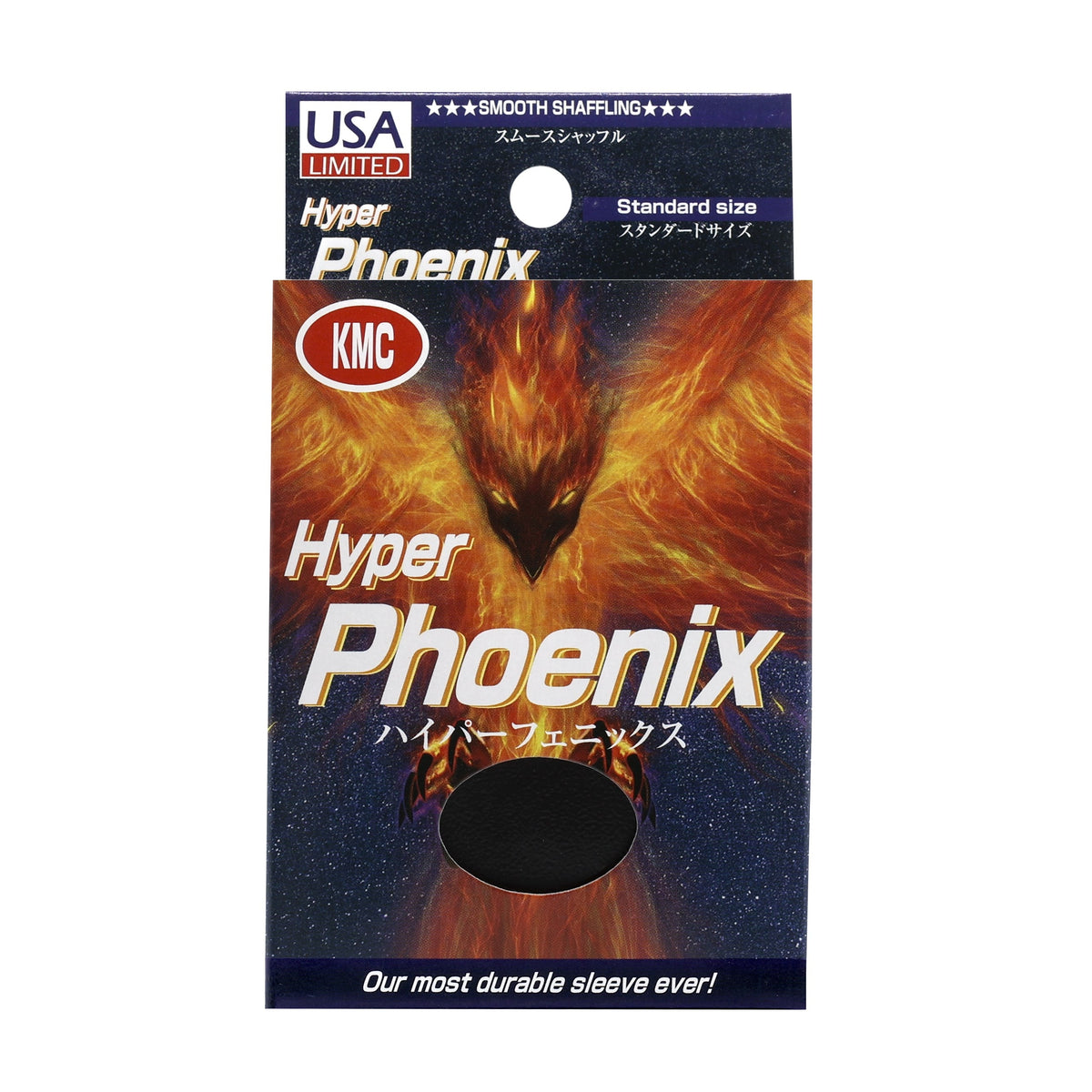 Image for KMC Card Barrier - Hyper Phoenix - Black (100-Pack) - Card Sleeves