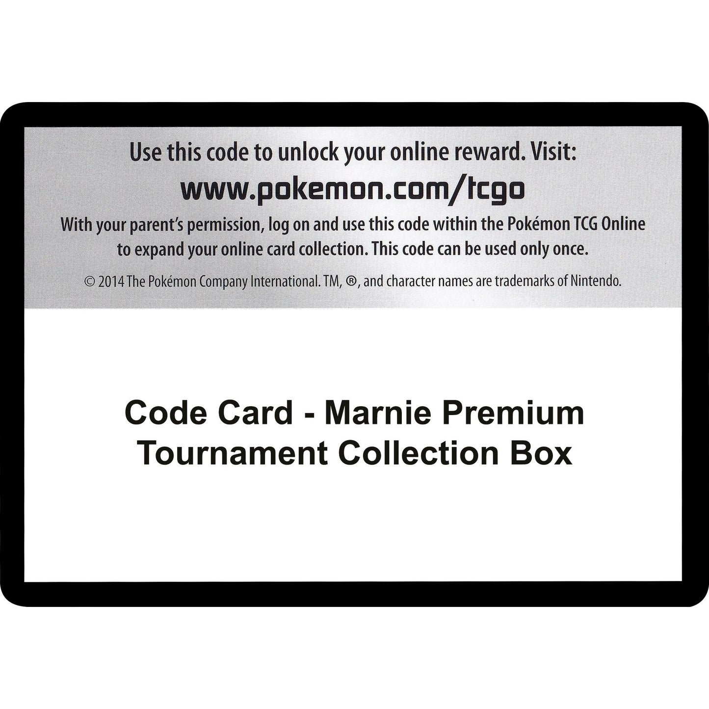 Image for Code Card - Marnie Premium Tournament Collection Box (MCAP) - Pokemon
