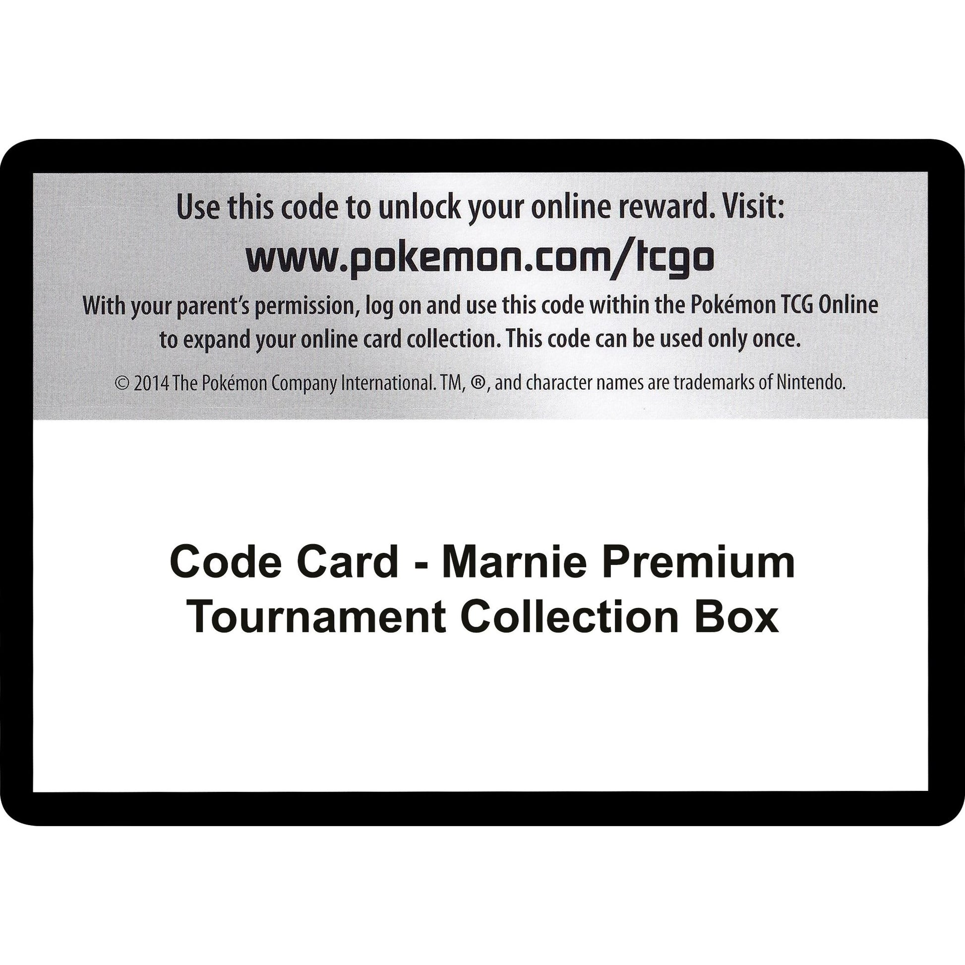 Image for Code Card - Marnie Premium Tournament Collection Box (MCAP) - Pokemon