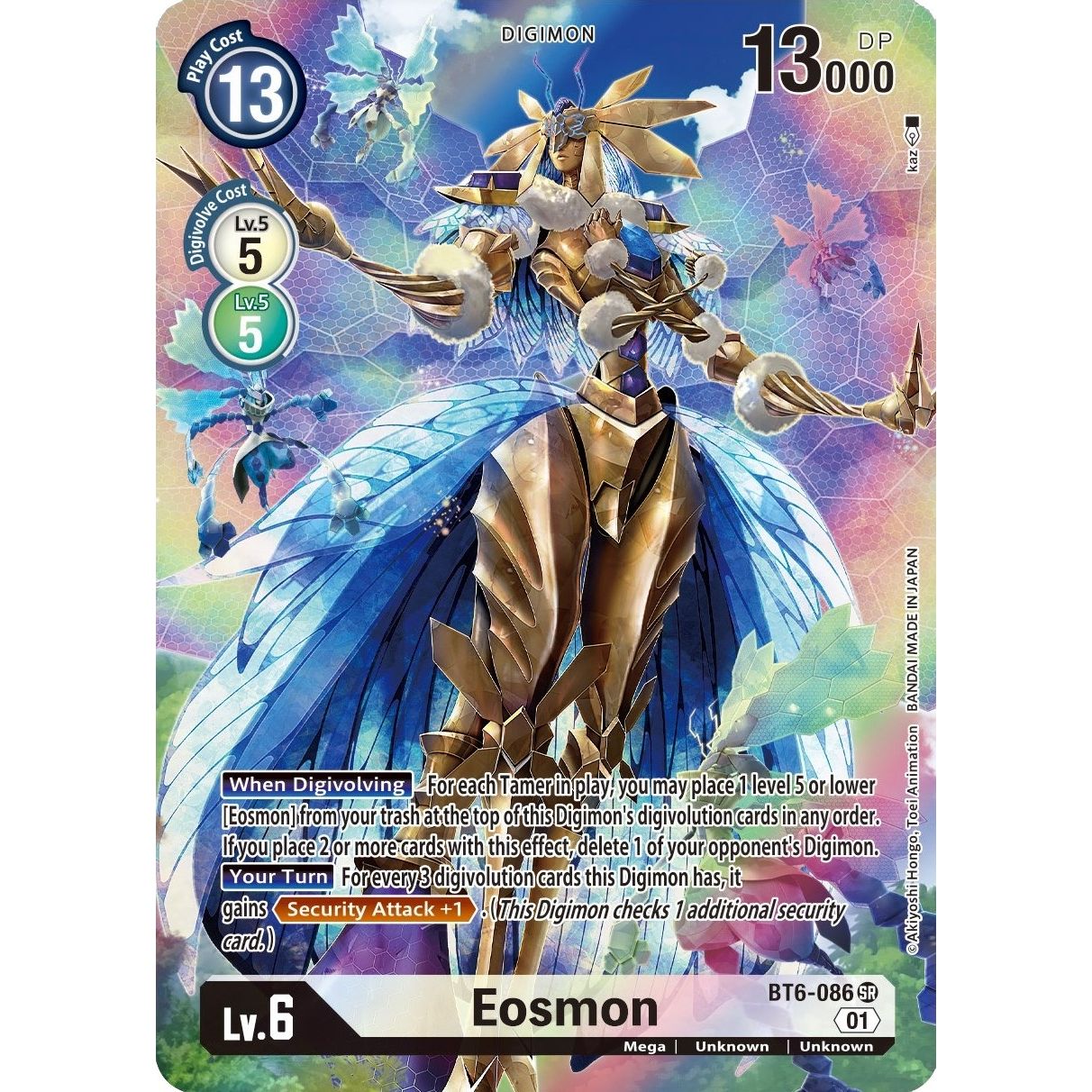 Image for Eosmon - BT6-086 (Alternate Art) (BT6-086 SR) (BT06) - Digimon Card Game