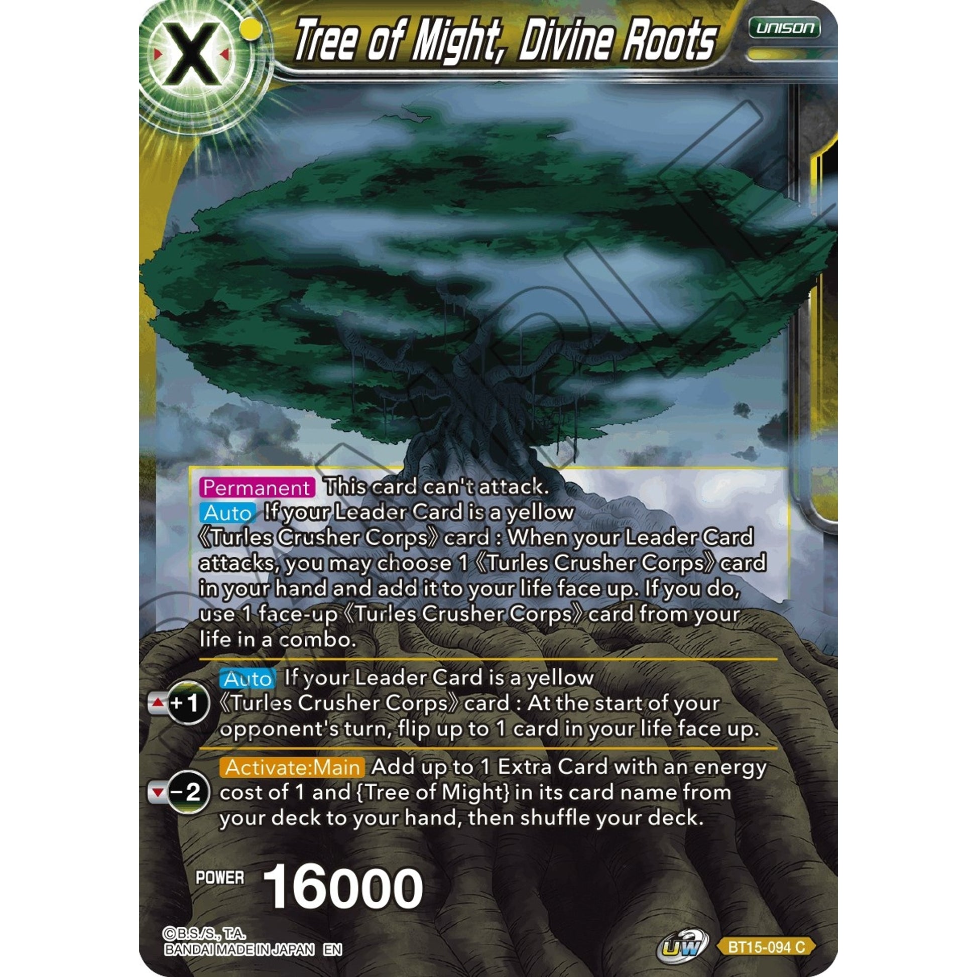Image for Tree of Might, Divine Roots (BT15-094) (DBS-B15) - Dragon Ball Super: Masters