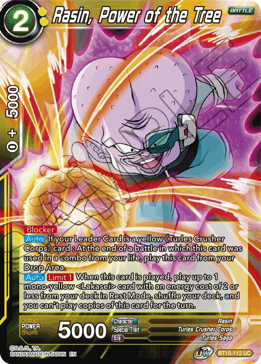 Image for Rasin, Power of the Tree (BT15-112) (DBS-B15) - Dragon Ball Super: Masters