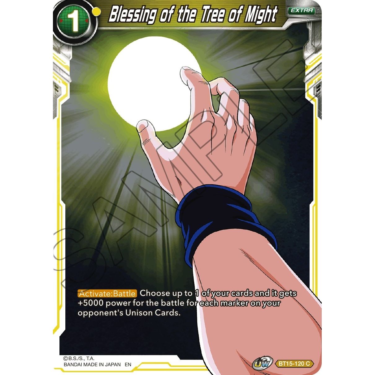 Image for Blessing of the Tree of Might (BT15-120) (DBS-B15) - Dragon Ball Super: Masters