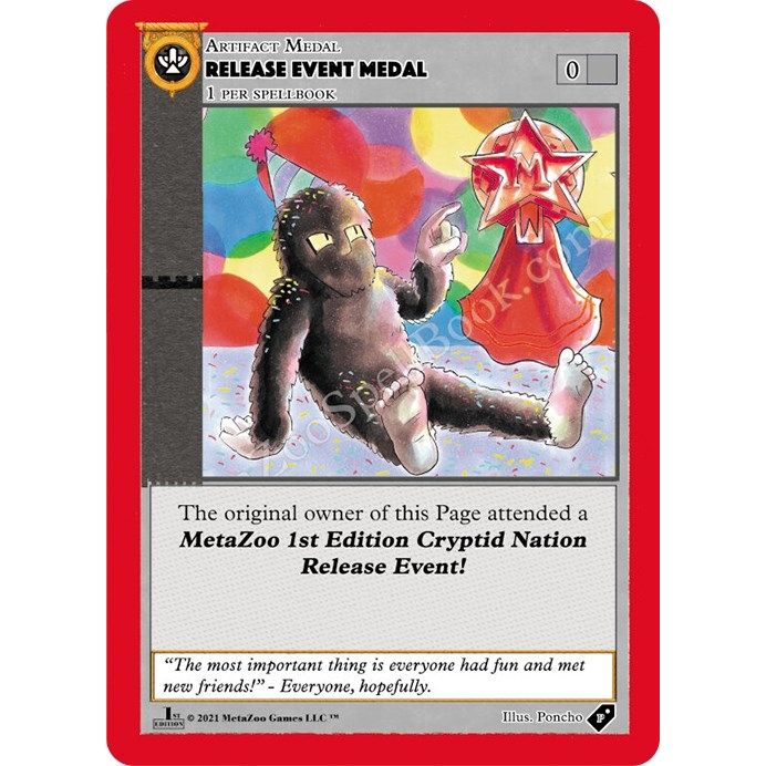 Image for Release Event Medal (Cryptid Nation) (MEDALS) - MetaZoo