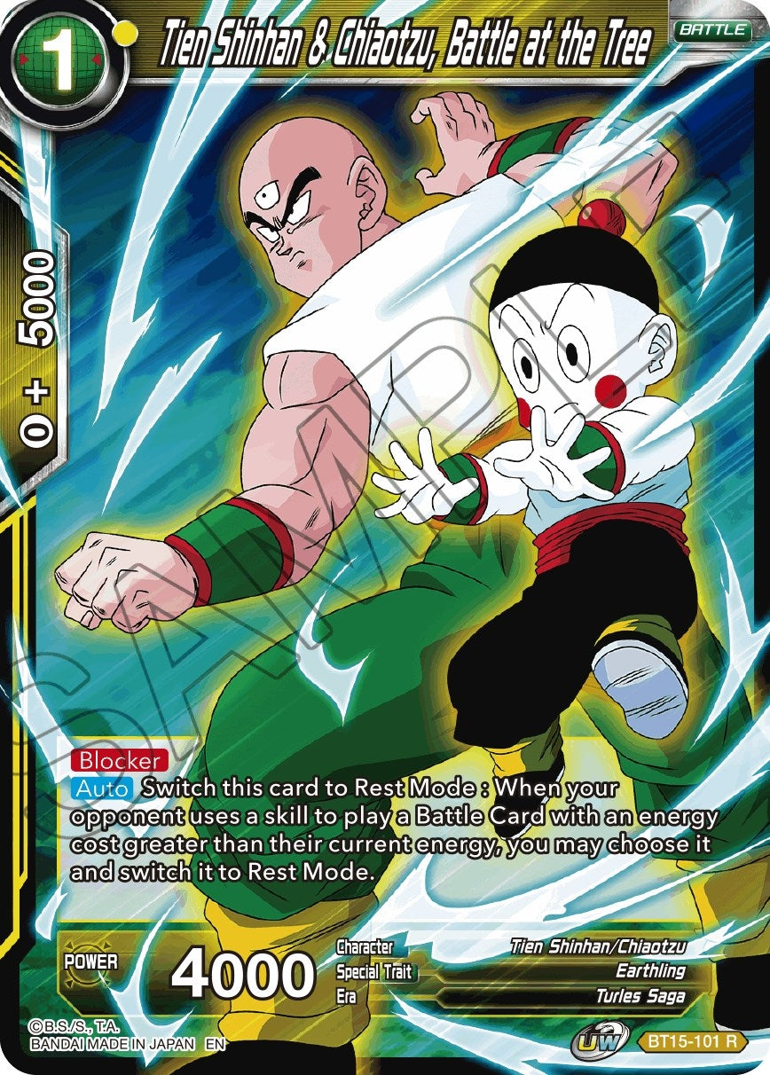 Image for Tien Shinhan & Chiaotzu, Battle at the Tree (BT15-101) (DBS-B15) - Dragon Ball Super: Masters