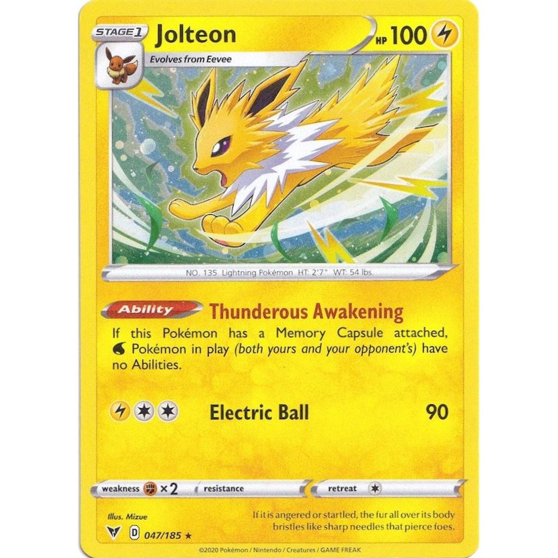 Image for Jolteon - 047/185 (Cosmos Holo) (047/185) (MCAP) - Pokemon