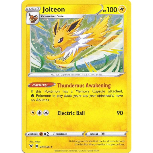 Image for Jolteon - 047/185 (Cosmos Holo) (047/185) (MCAP) - Pokemon