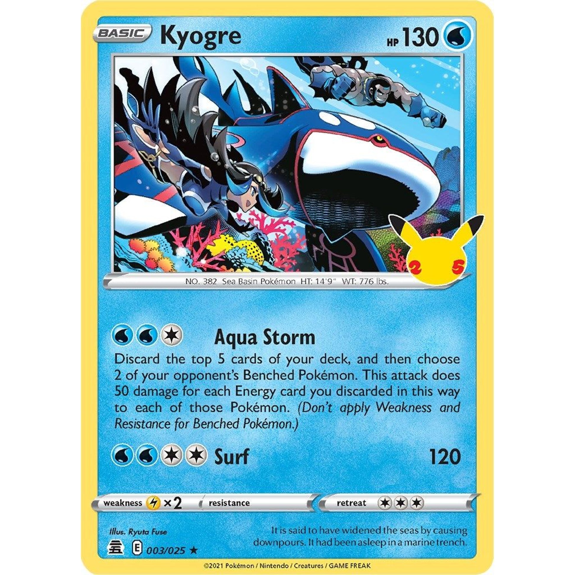 Image for Kyogre (003/025) (CLB) - Pokemon