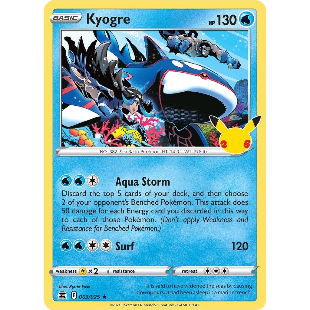 Image for Kyogre (003/025) (CLB) - Pokemon