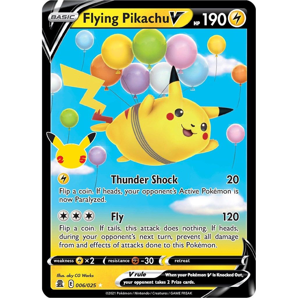 Image for Flying Pikachu V (006/025) (CLB) - Pokemon
