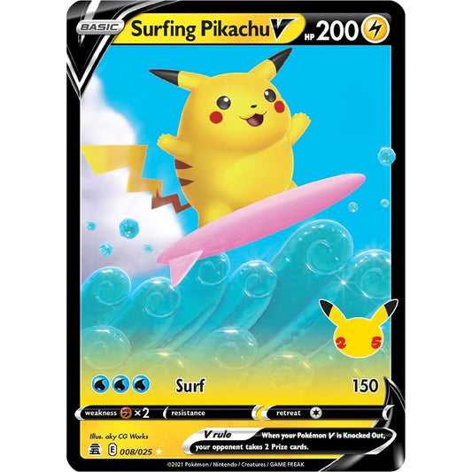 Image for Surfing Pikachu V (008/025) (CLB) - Pokemon