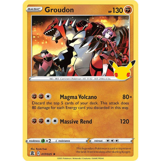 Image for Groudon (017/025) (CLB) - Pokemon