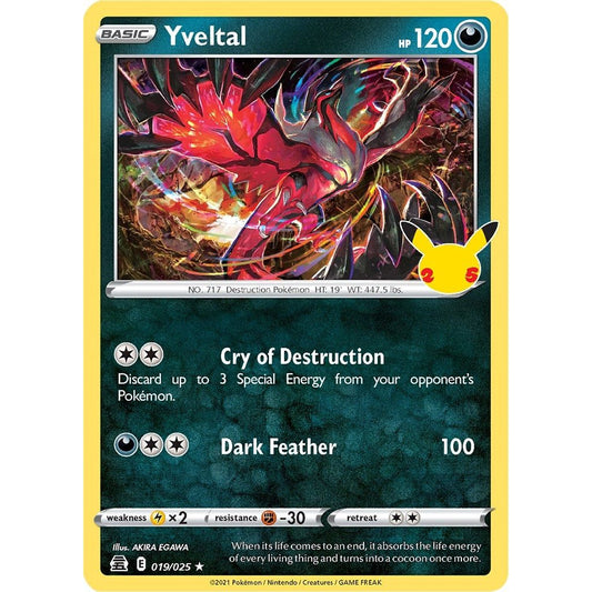 Image for Yveltal (019/025) (CLB) - Pokemon