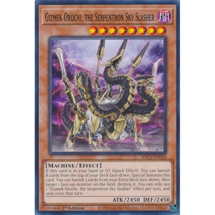 Image for Gizmek Orochi, the Serpentron Sky Slasher (SDCS-EN020) (SDCS) - YuGiOh