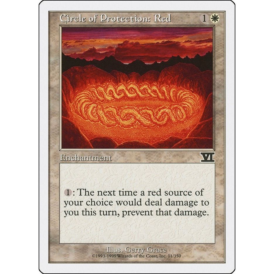 Image for Circle of Protection: Red (11) (6ED) - Magic: The Gathering