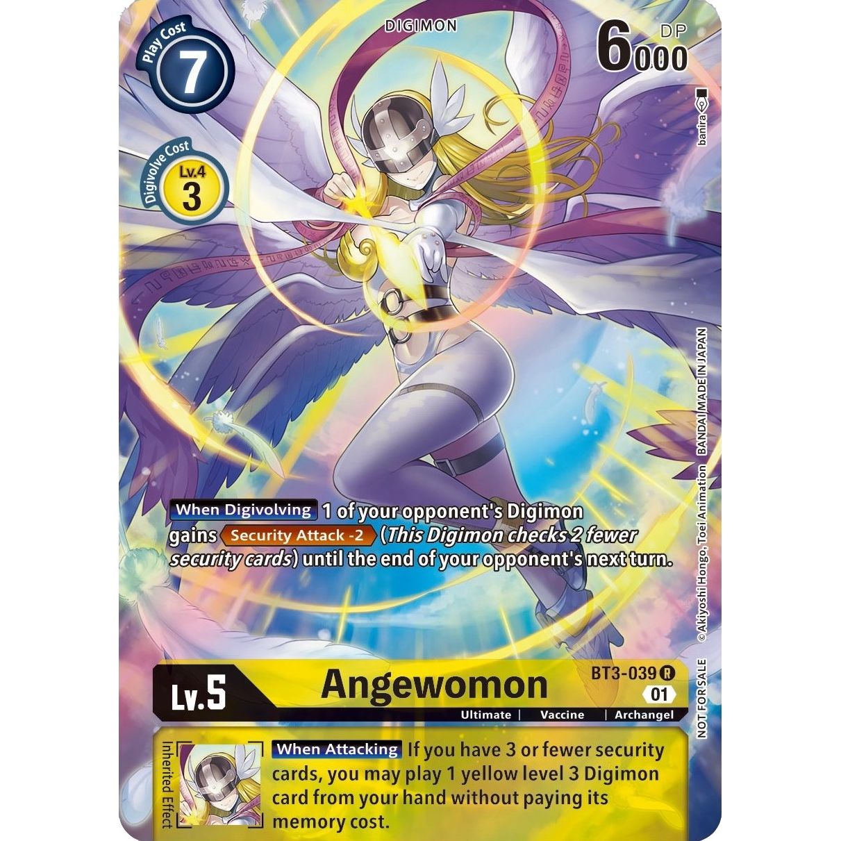 Image for Angewomon (1-Year Anniversary Box Topper) (BT3-039 R) (BT01-03A) - Digimon Card Game