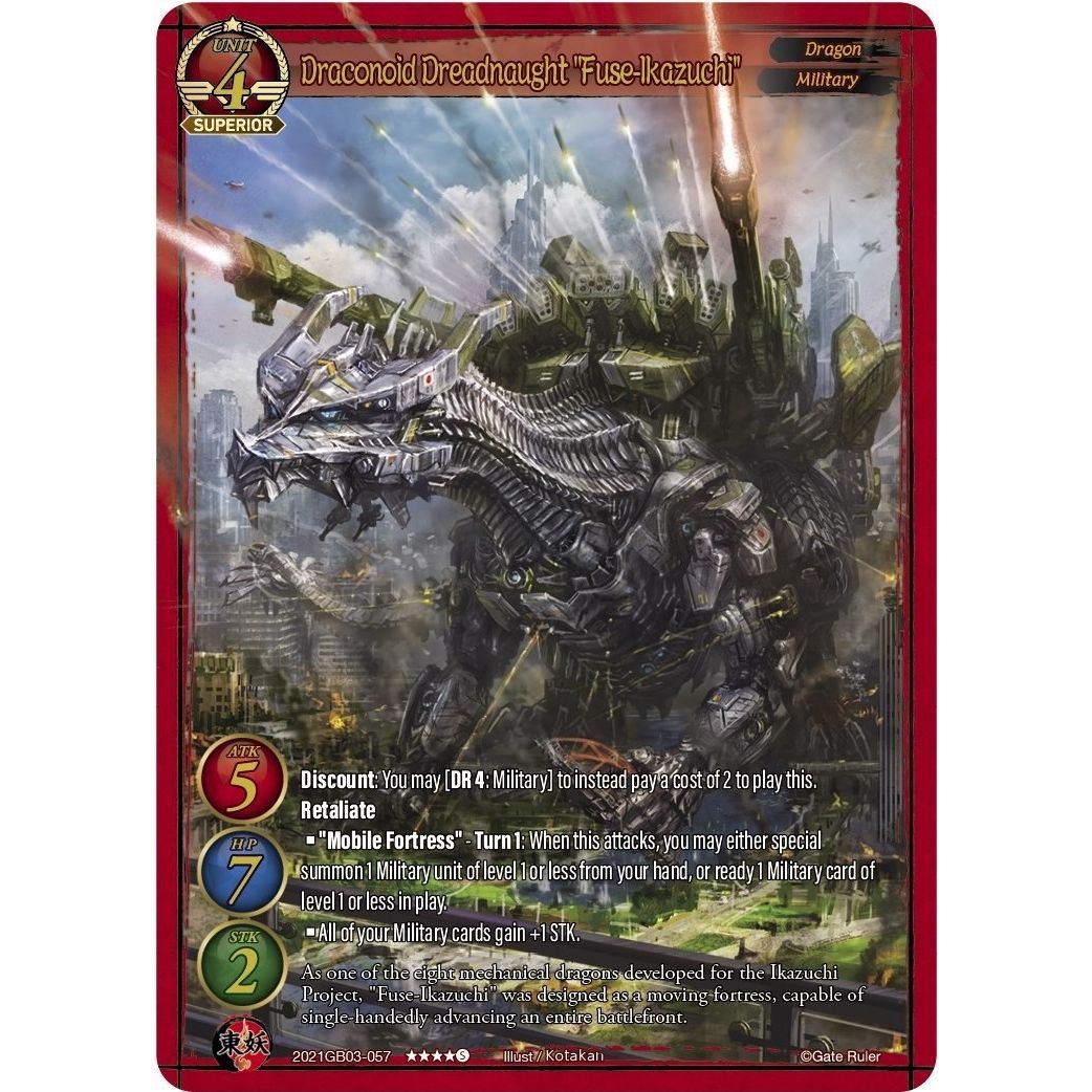 Image for Draconoid Dreadnaught "Fuse-Ikazuchi" (2021GB03-057) (GB03) - Gate Ruler