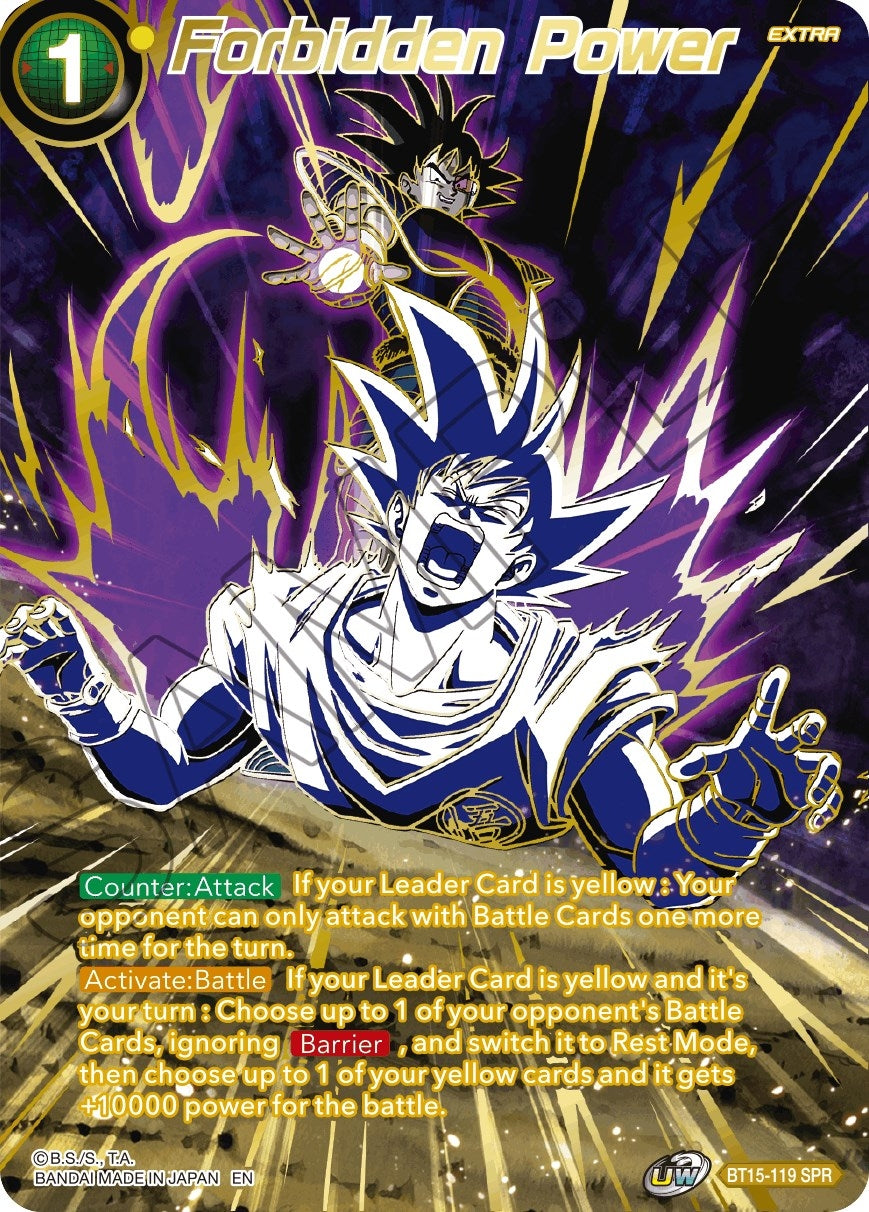 Image for Forbidden Power (SPR) (BT15-119) (DBS-B15) - Dragon Ball Super: Masters