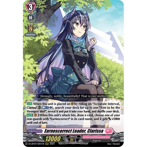Image for Earnescorrect Leader, Clarissa (D-LBT01/001EN) (D-LBT01) - Cardfight Vanguard